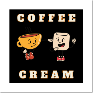 Coffee Cream Cups T-Shirt Design Posters and Art